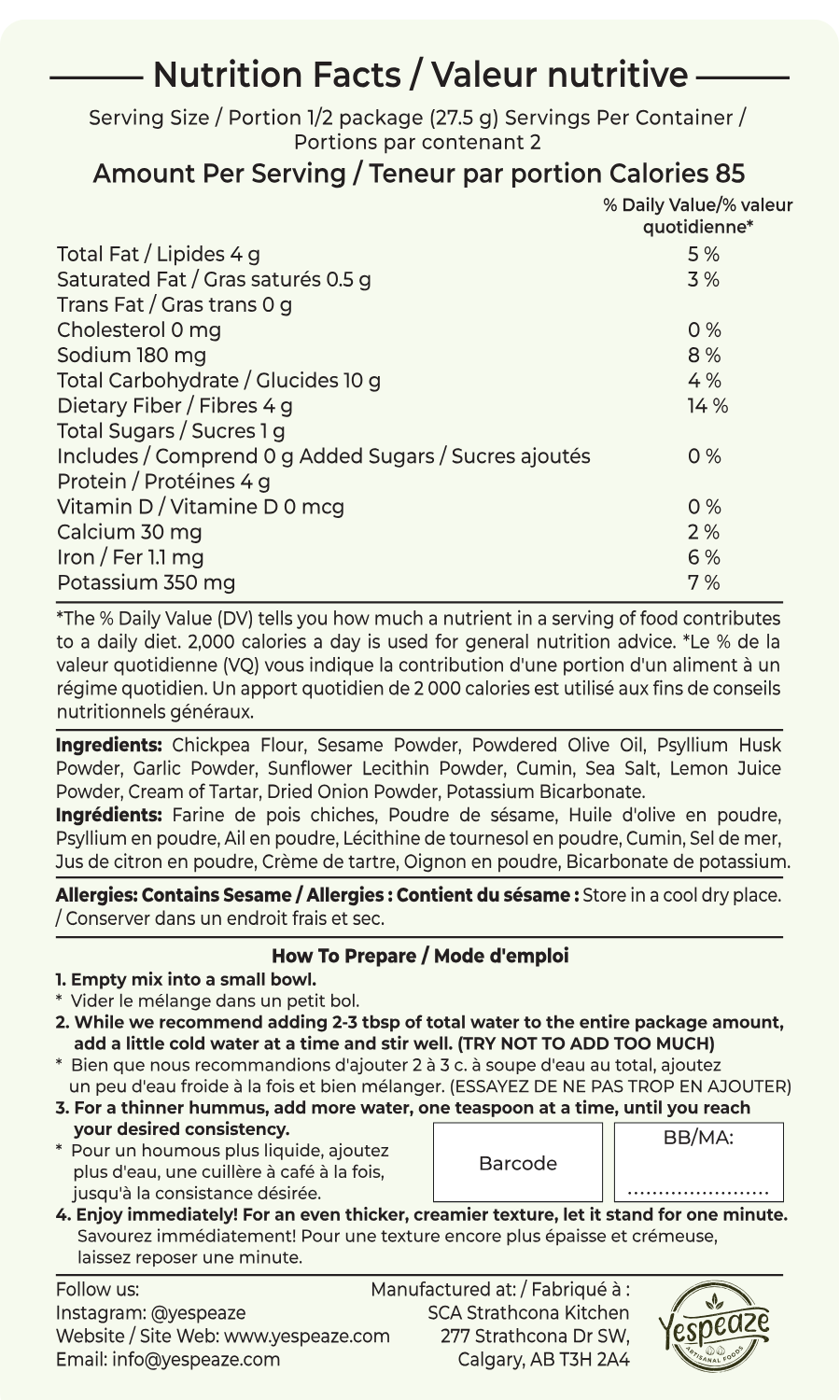 Toasted Sesame Garlic Dried Hummus - 3-Pack Bundle.