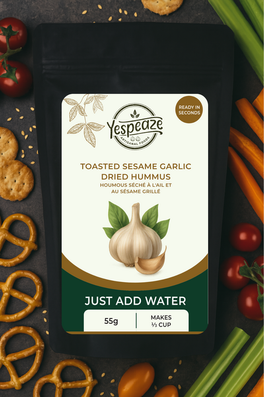 Toasted Sesame Garlic Dried Hummus